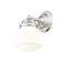 Z-Lite Vaughn Wall Sconce, 1-Light, 7.75 In.W x 6 In.L x 9.5 In.H, Brushed Nickel/Matte Opal 735-1S-BN - alternate 5
